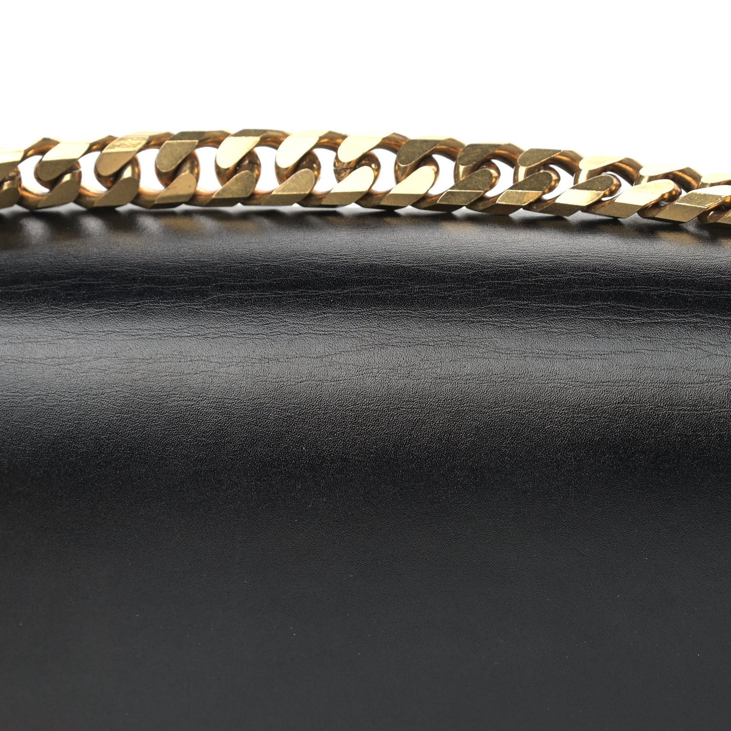 Calfskin Knuckle Shoulder Bag Black
