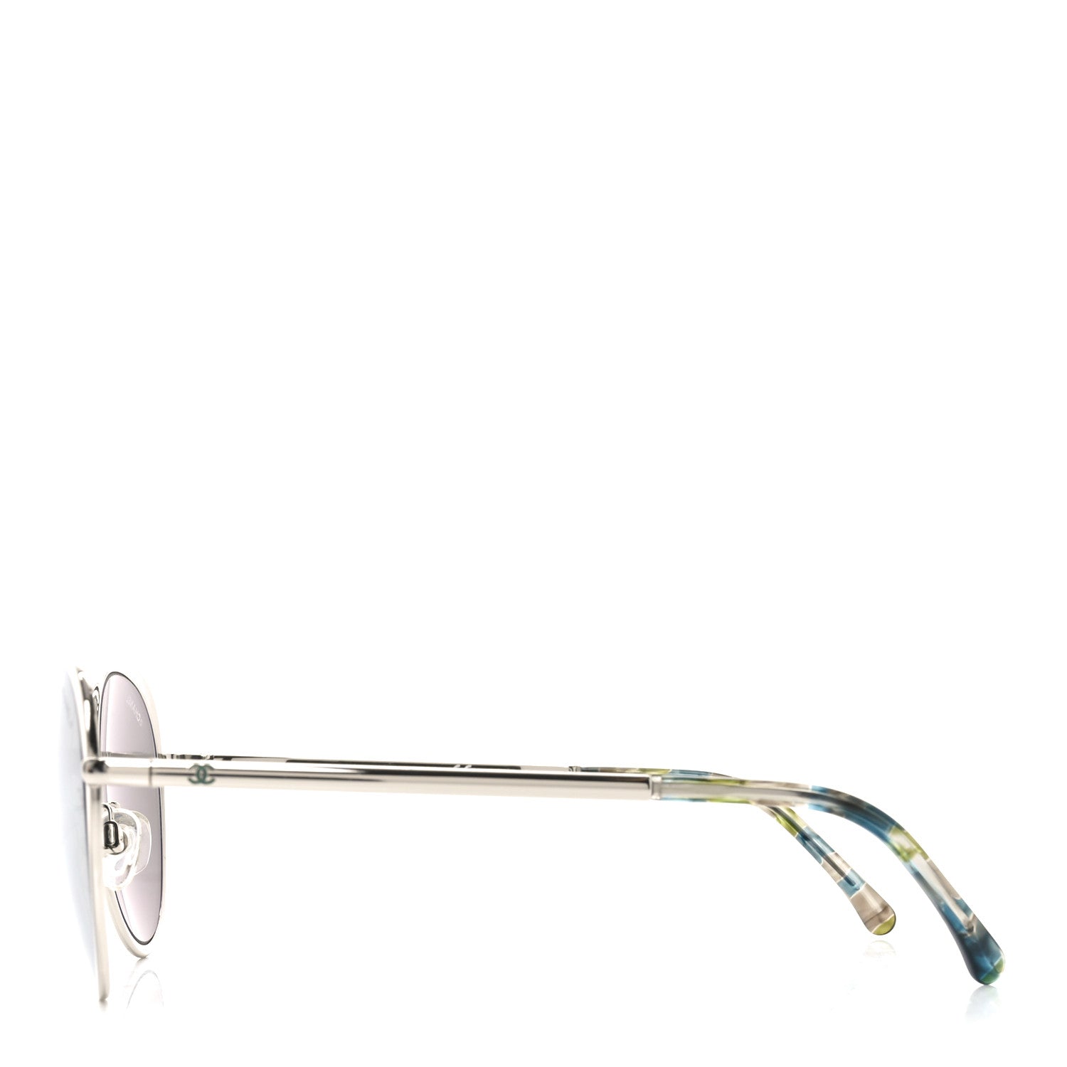 Chanel Round Spring Sunglasses 4206 Silver 3 of 6