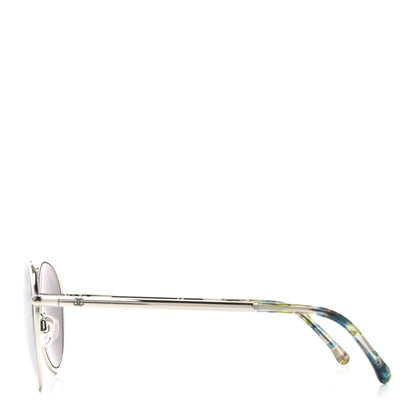 Chanel Round Spring Sunglasses 4206 Silver 3 of 6
