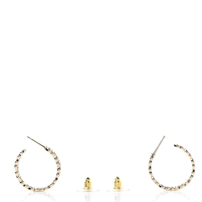 Chanel Metal CC Hoop Earrings Gold 3 of 5
