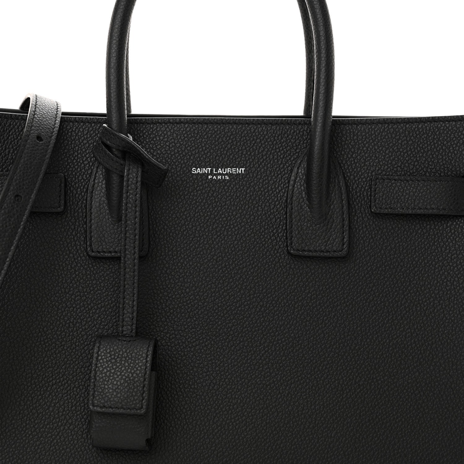 Saint Laurent Grained Calfskin Baby Sac De Jour Black 8 of 12