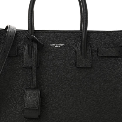 Saint Laurent Grained Calfskin Baby Sac De Jour Black 8 of 12