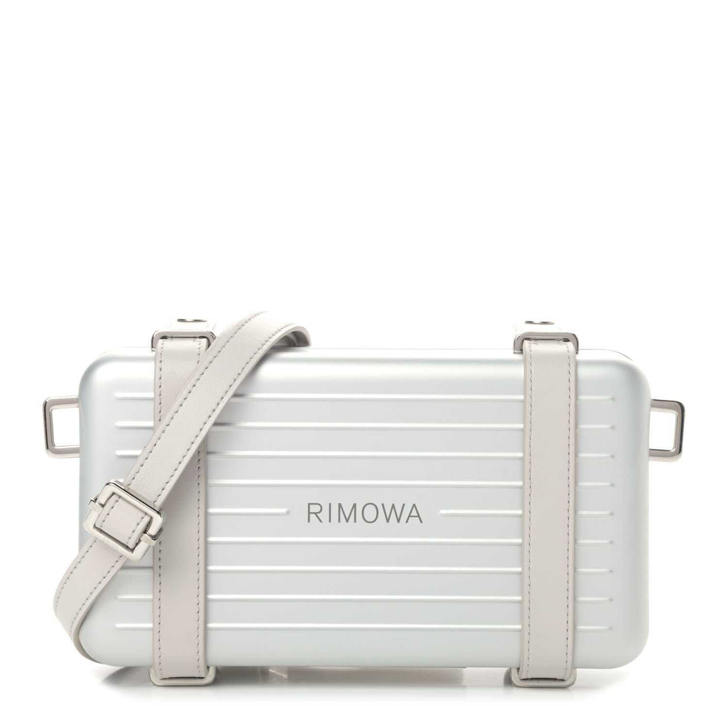 Christian Dior X RIMOWA Aluminum Personal Clutch On Strap Silver 1 of 4