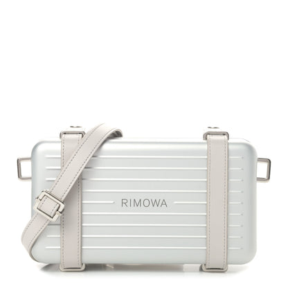 Christian Dior X RIMOWA Aluminum Personal Clutch On Strap Silver 1 of 4