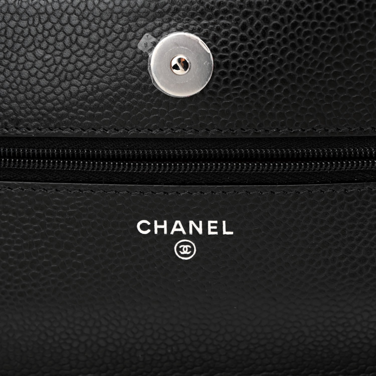 Chanel Caviar Quilted Wallet on Chain WOC Black 6 of 12