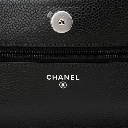 Chanel Caviar Quilted Wallet on Chain WOC Black 6 of 12