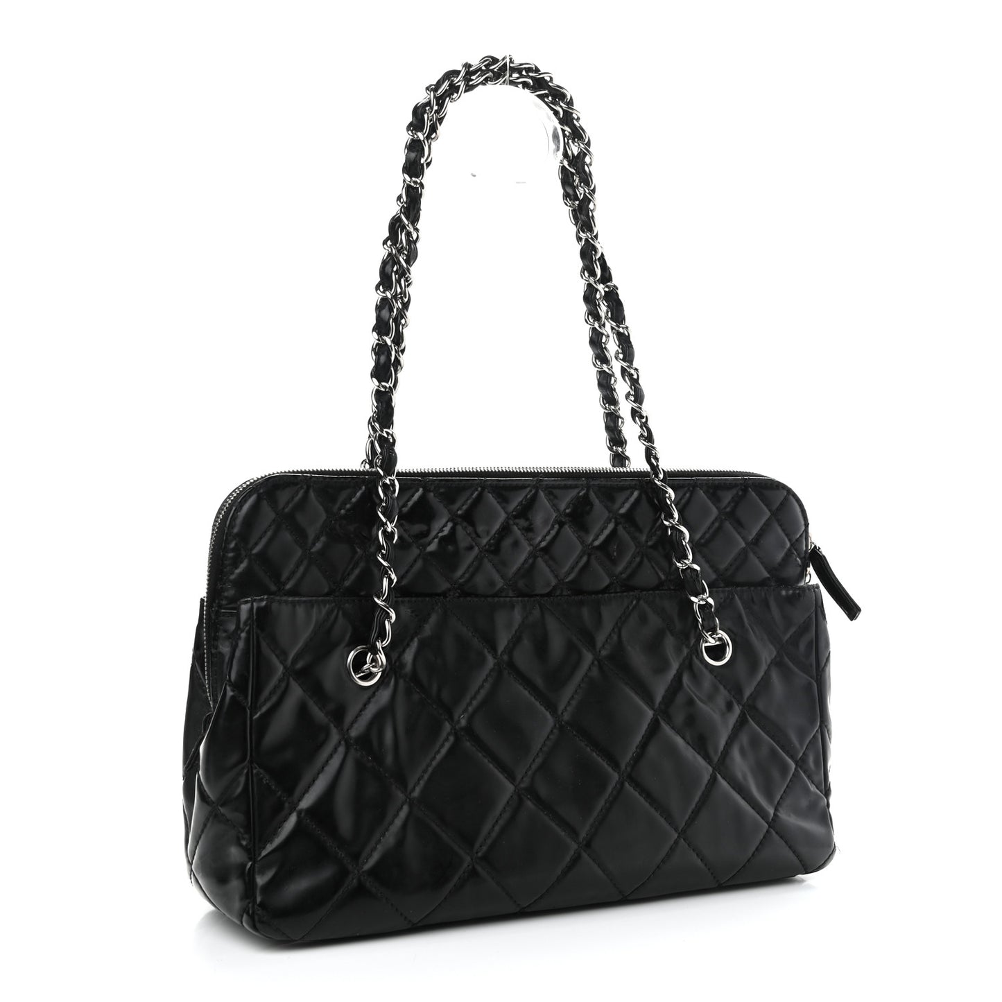 Vinyl Quilted In The Business Tote Black