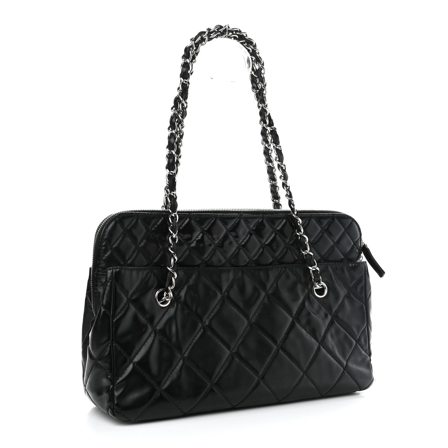 Chanel Vinyl Quilted In The Business Tote Black 3 of 14