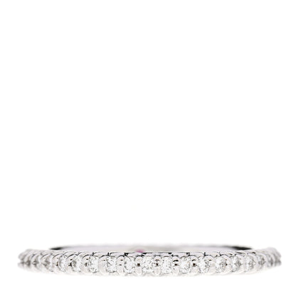 Roberto Coin 18K White Gold Diamond Micro Pave Eternity Band Ring 53 6.25 1 of 4