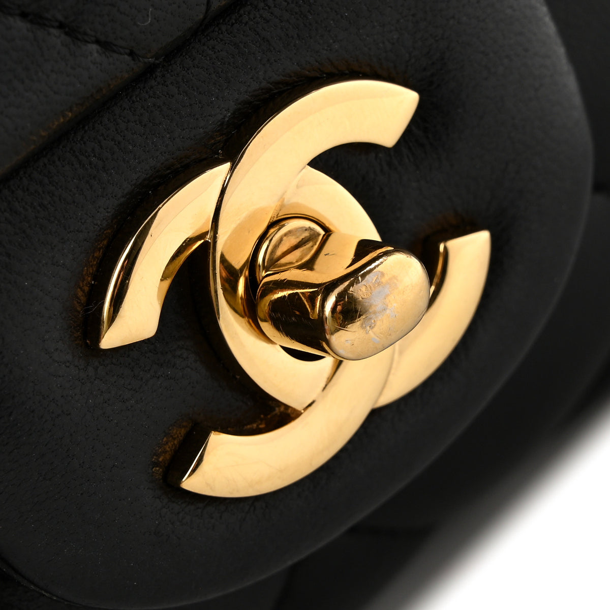 Chanel Lambskin Quilted Clutch with Chain Flap Black 11 of 12