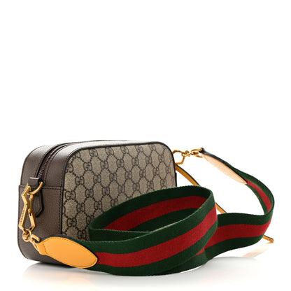 Gucci GG Supreme Monogram Web Neo Vintage Shoulder Bag Beige New Acero Crop 3 of 14
