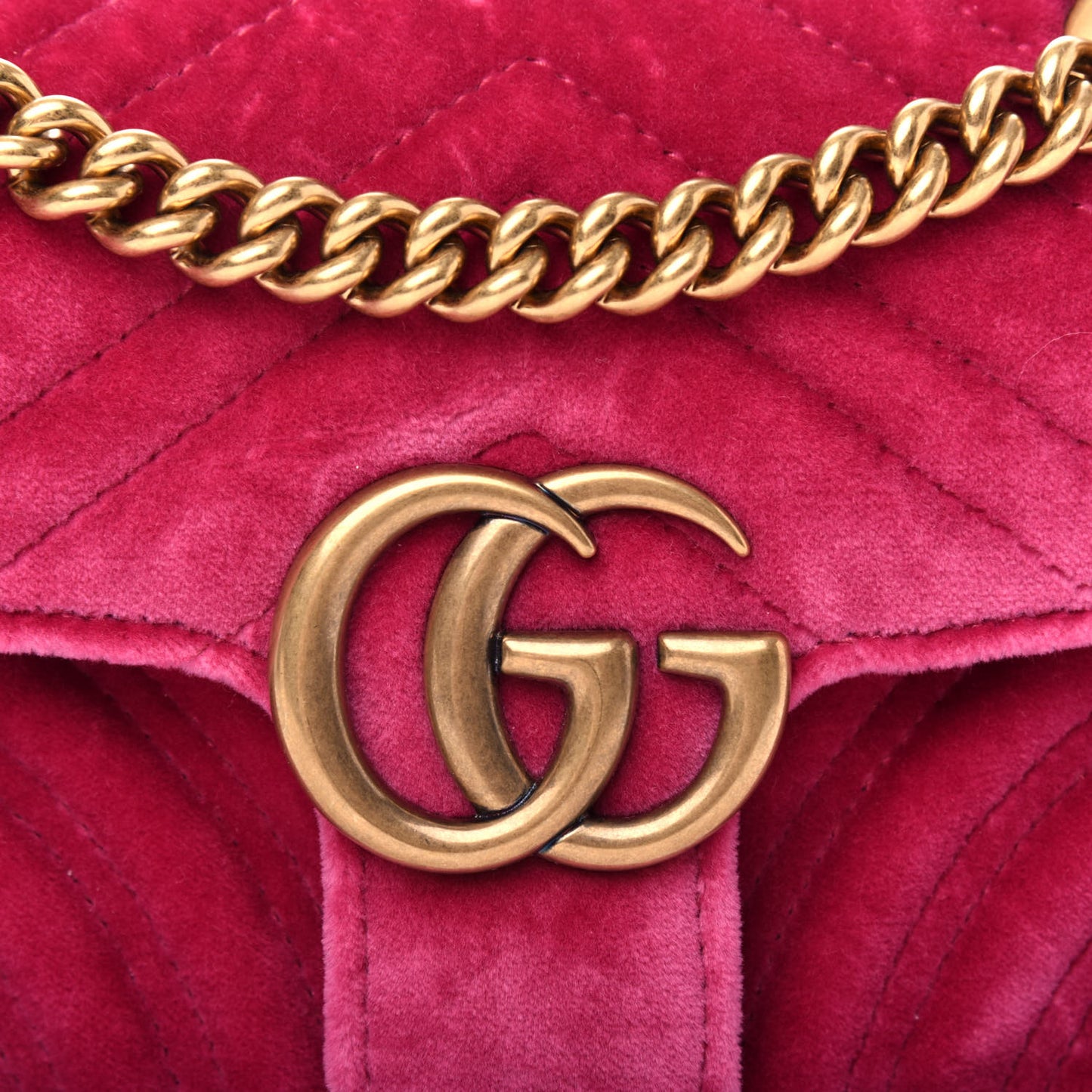 Velvet Matelasse Mini GG Marmont Shoulder Bag Light Raspberry Rose