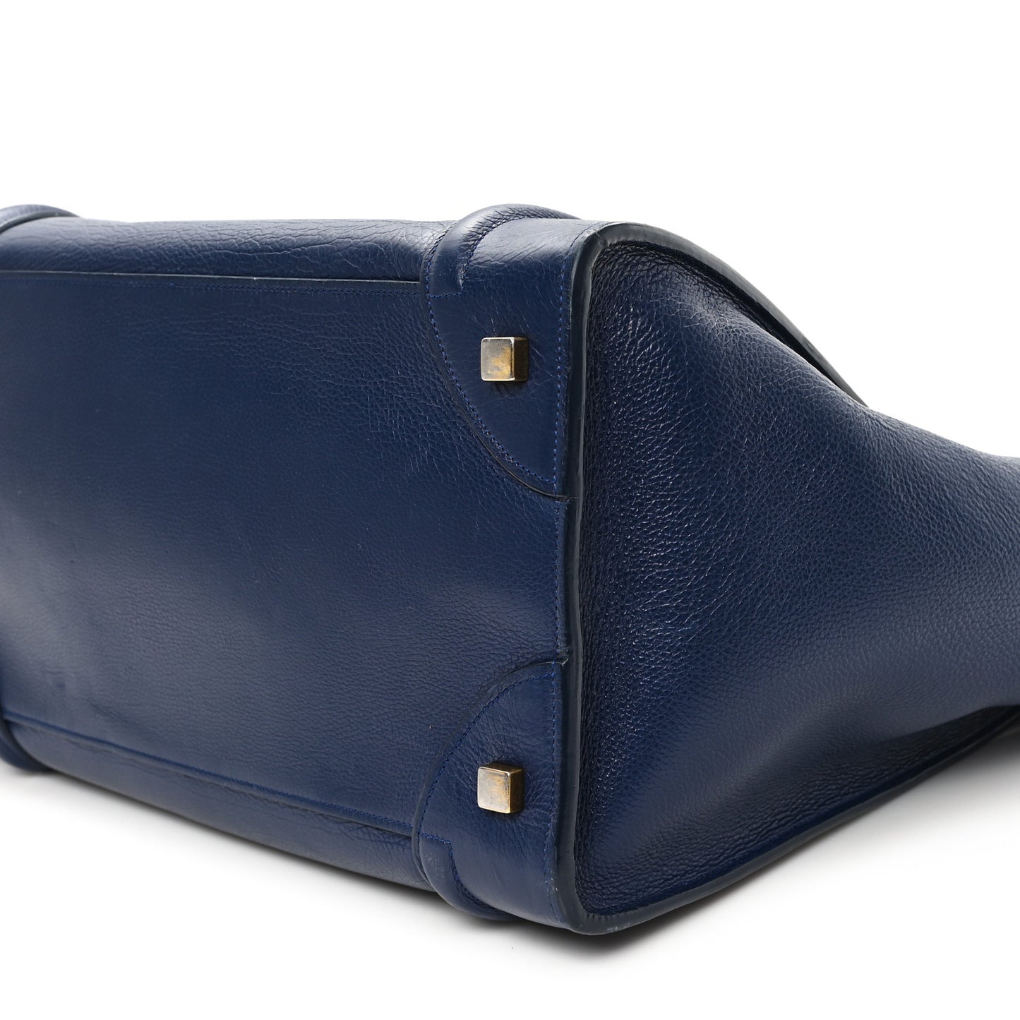 Drummed Calfskin Mini Luggage Ink