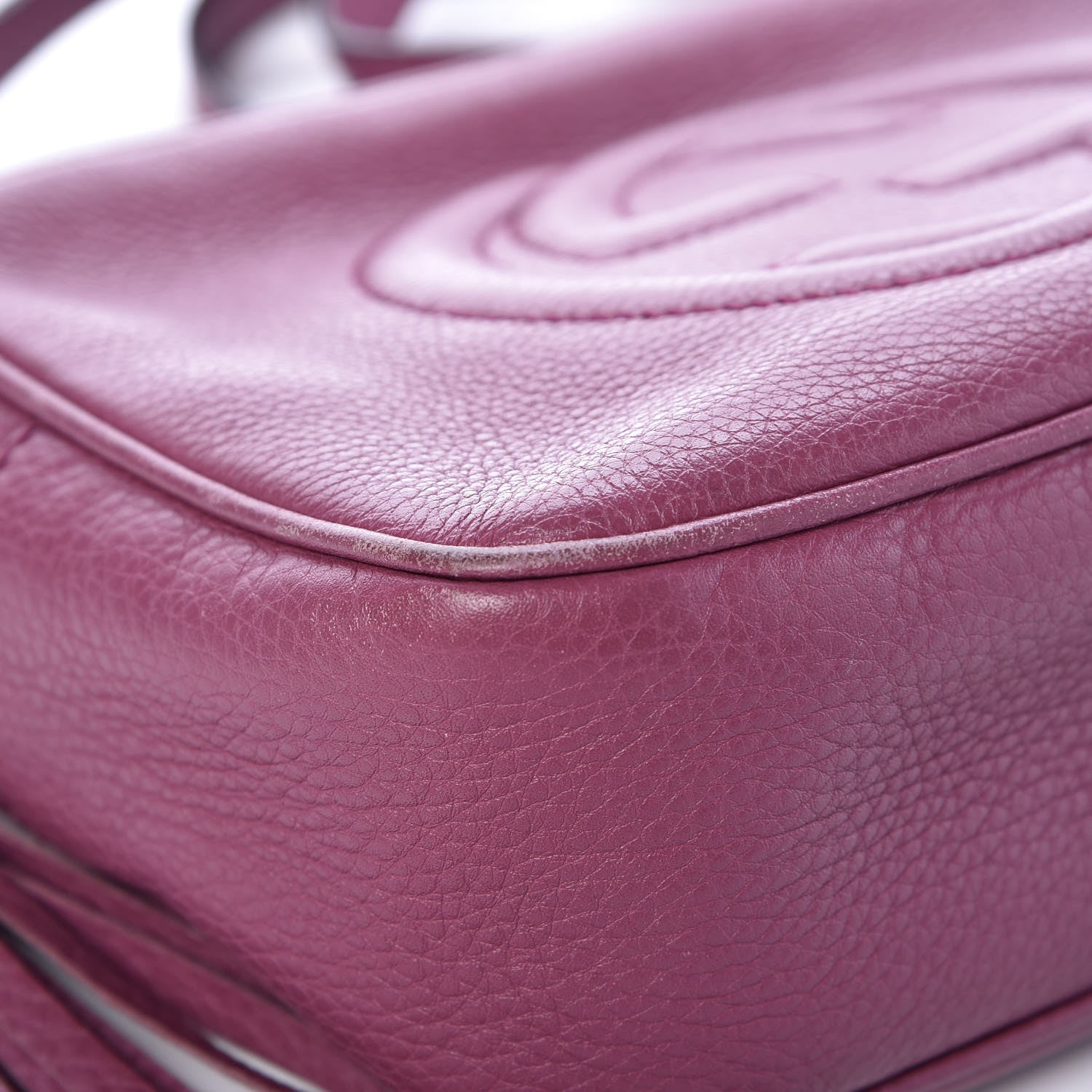 Gucci Pebbled Calfskin Small Soho Disco Bag Peonia Flower 8 of 11