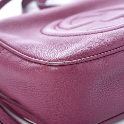 Gucci Pebbled Calfskin Small Soho Disco Bag Peonia Flower 8 of 11