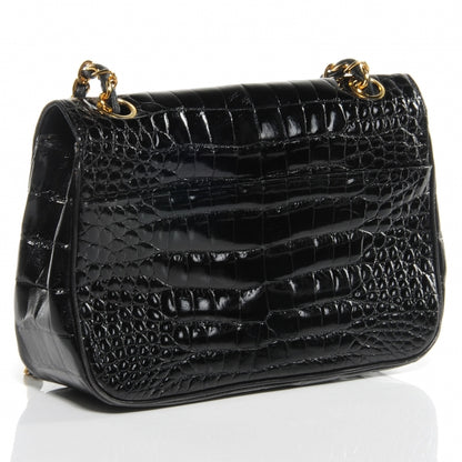 Chanel Crocodile Small Flap Black 3 of 8