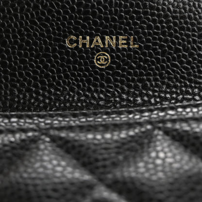 Chanel Caviar Quilted Flap Card Holder Wallet Black 6 of 10