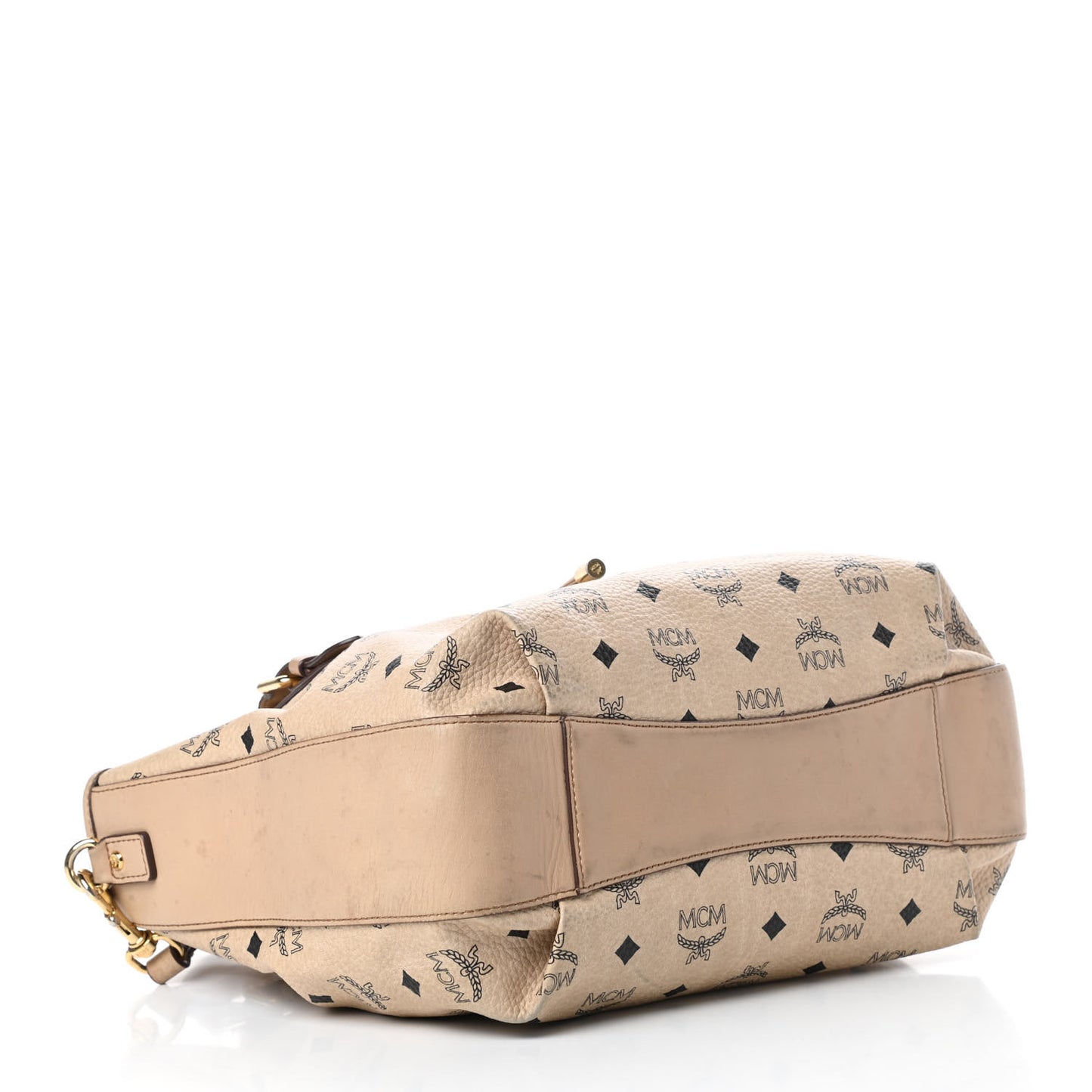 Visetos Drawstring Bucket Bag Beige