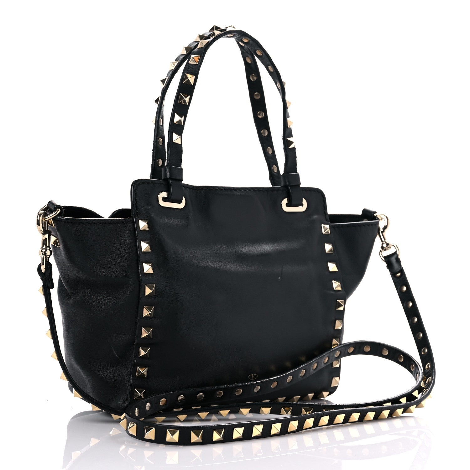 Valentino Garavani Vitello Mini Rockstud Tote Black 3 of 29
