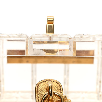 Dolce & Gabbana Plexiglass Bohemia Box Bag Gold 7 of 13