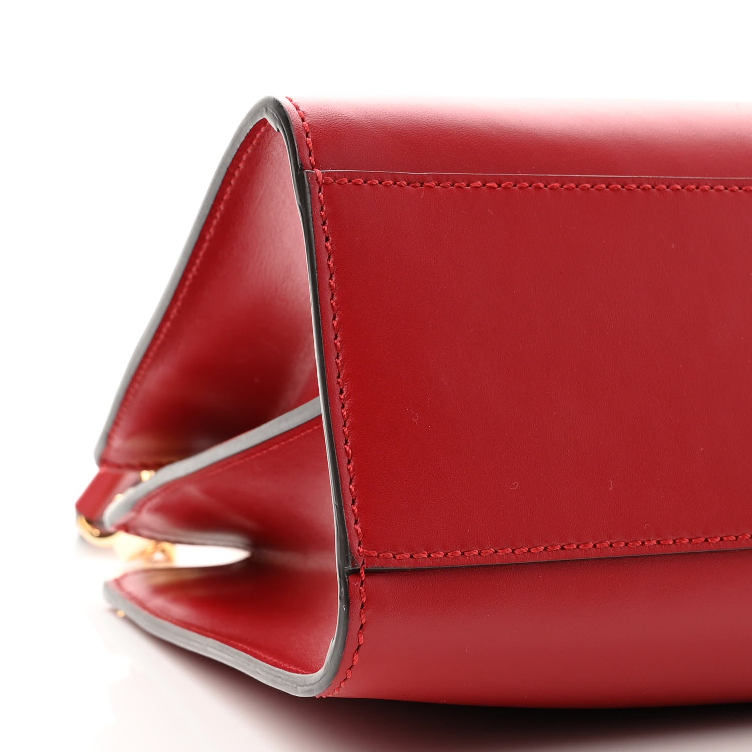 Gucci Nappa Bamboo Small Nymphaea Top Handle Bag Hibiscus Red 9 of 10