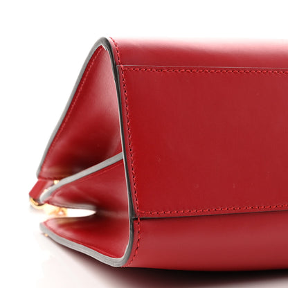 Gucci Nappa Bamboo Small Nymphaea Top Handle Bag Hibiscus Red 9 of 10