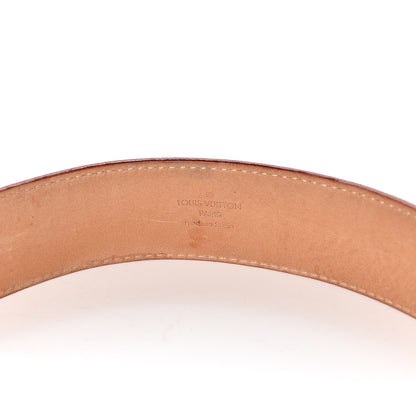 Louis Vuitton Monogram Multicolor Studded LV Initiales Belt 80 32 White 4 of 9
