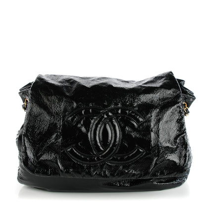 Chanel Vinyl XL Rock and Chain Flap Black 1 of 8