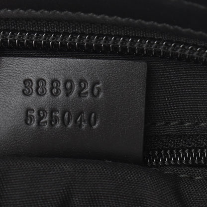 Gucci GG Monogram Web Flat Messenger Bag Black 7 of 10