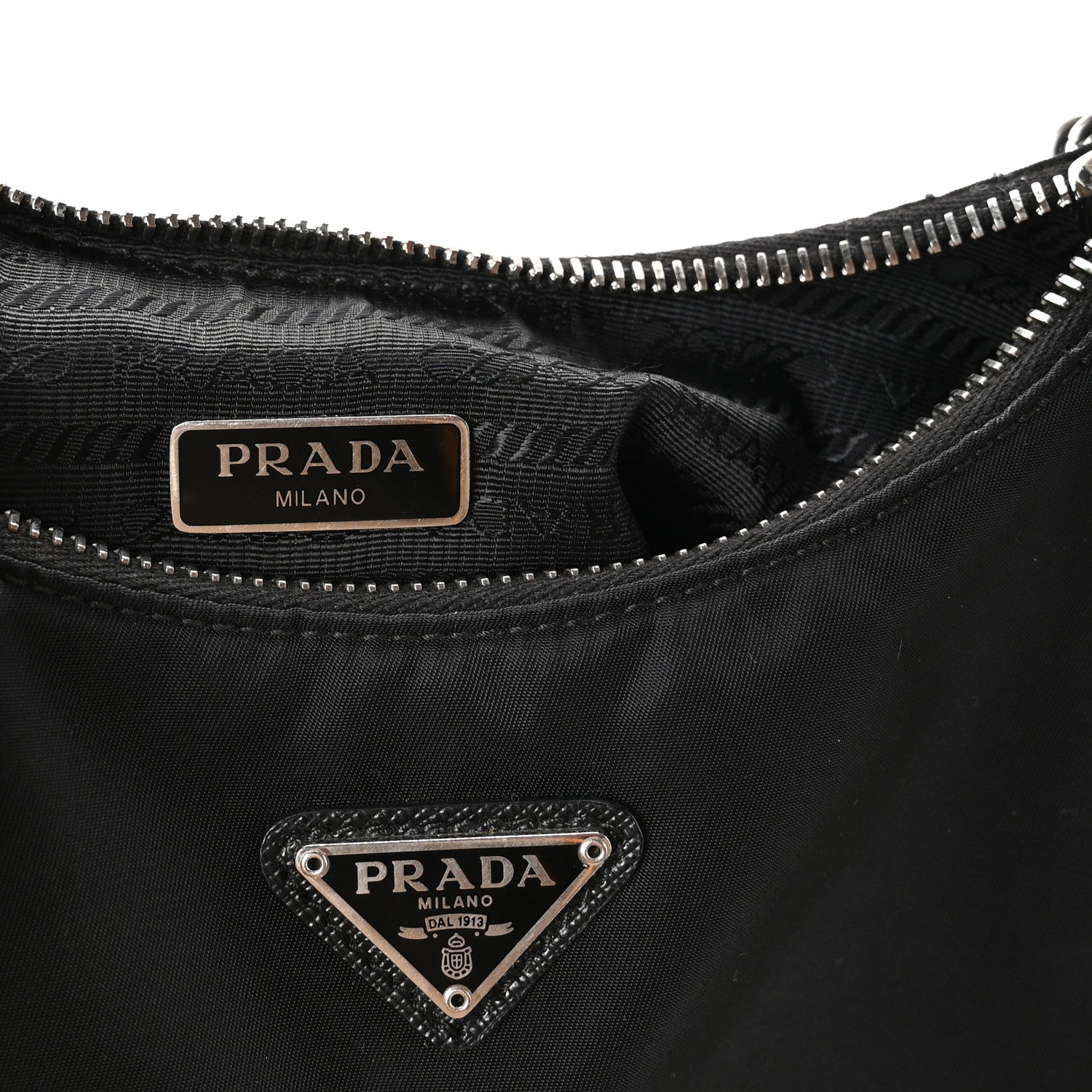 Prada Nylon Re-Edition 2005 Shoulder Bag Black 6 of 12