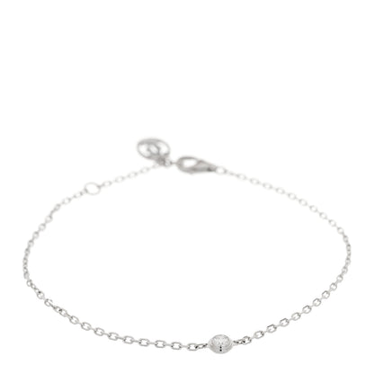 Cartier 18K White Gold Diamond SM D'Amour Bracelet 1 of 4