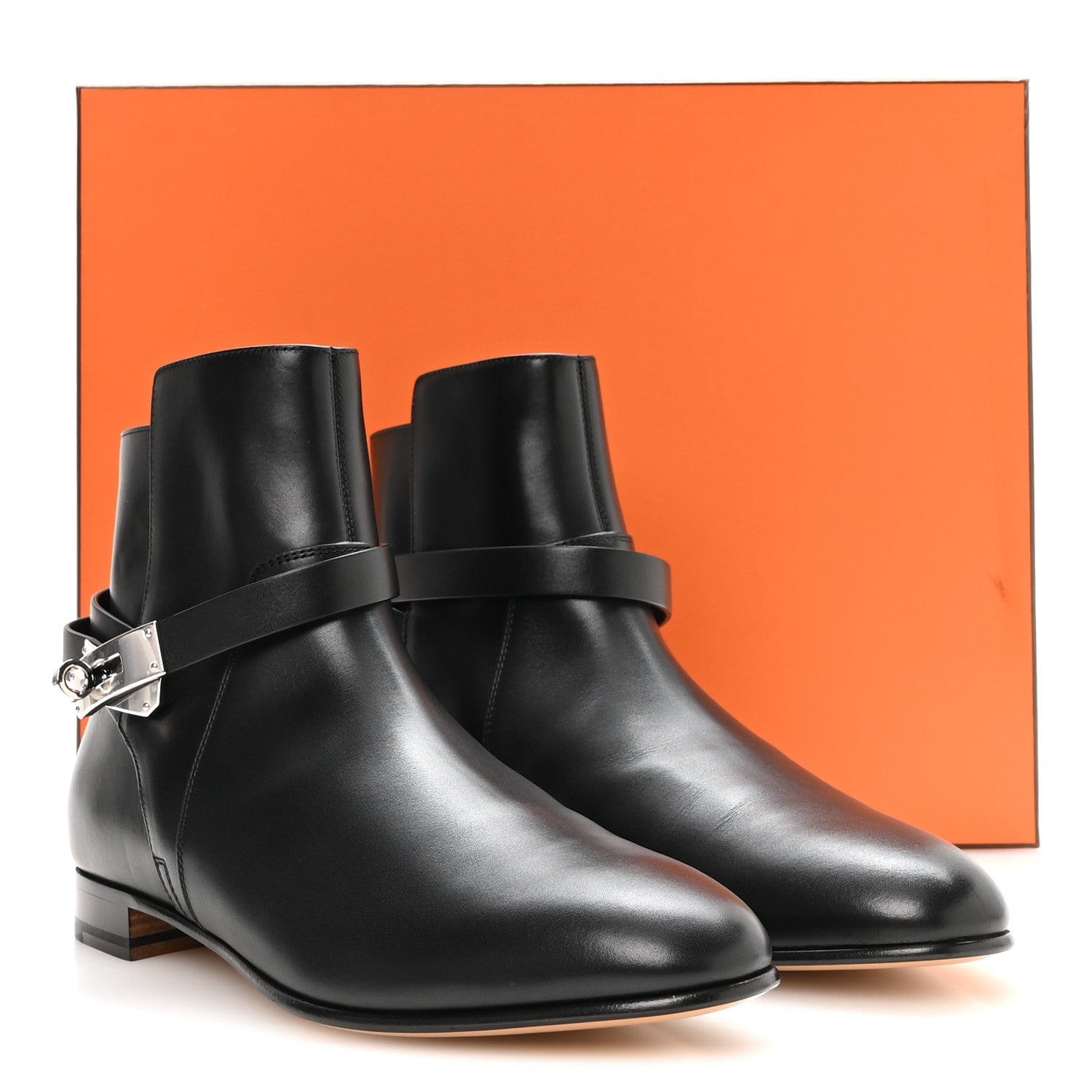 Hermes Calfskin Neo Low Boots 41 Black 9 of 9