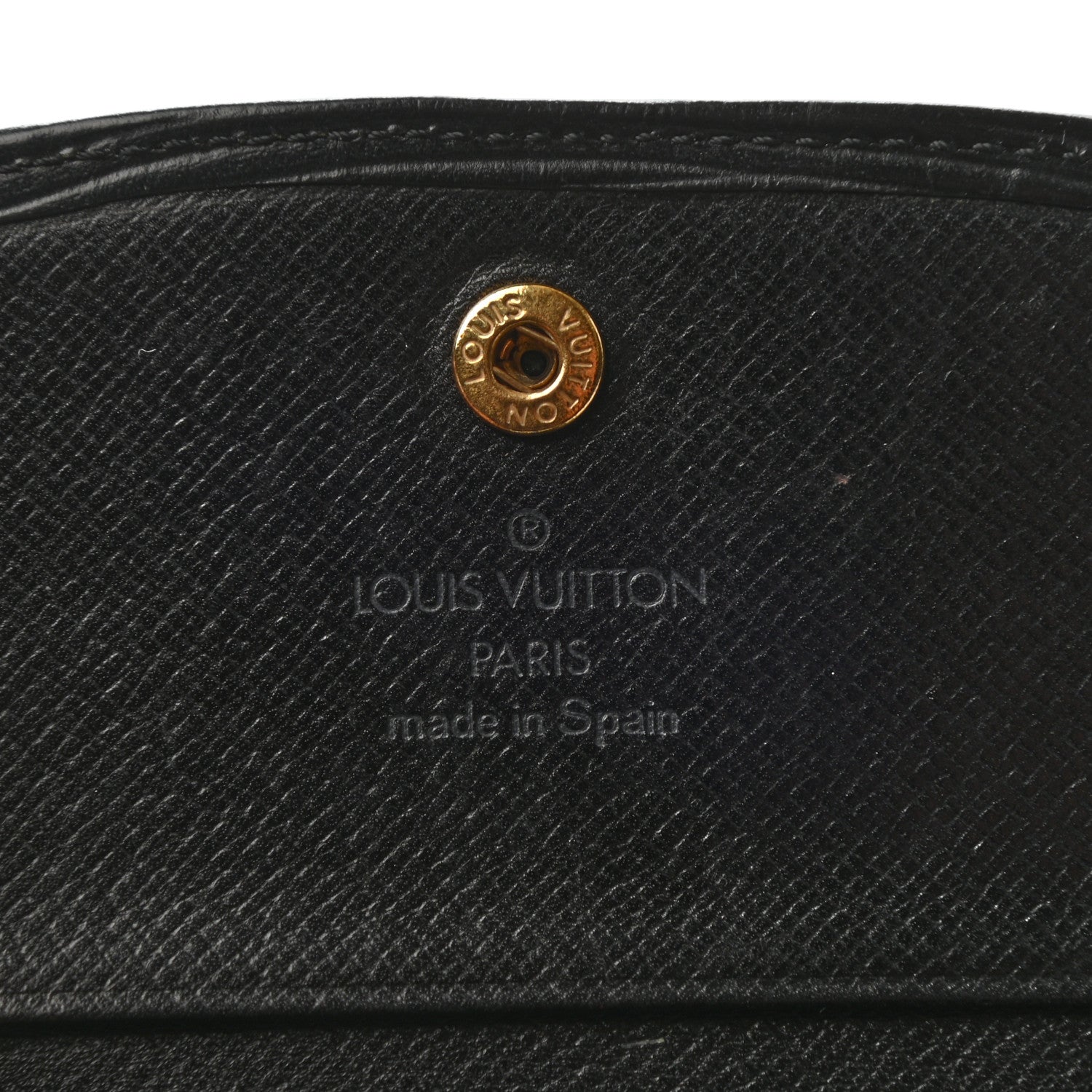 Louis Vuitton Epi Porte-Monnaie Tresor Wallet Black 8 of 10
