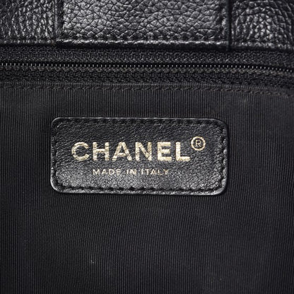 Chanel Calfskin Cerf Executive Shopper Tote Black 7 of 12