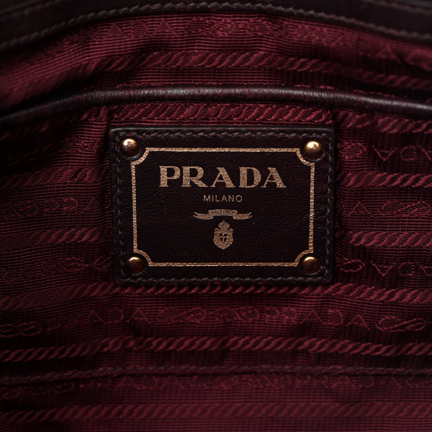 Prada Nappa Gaufre Tote Granato 6 of 14