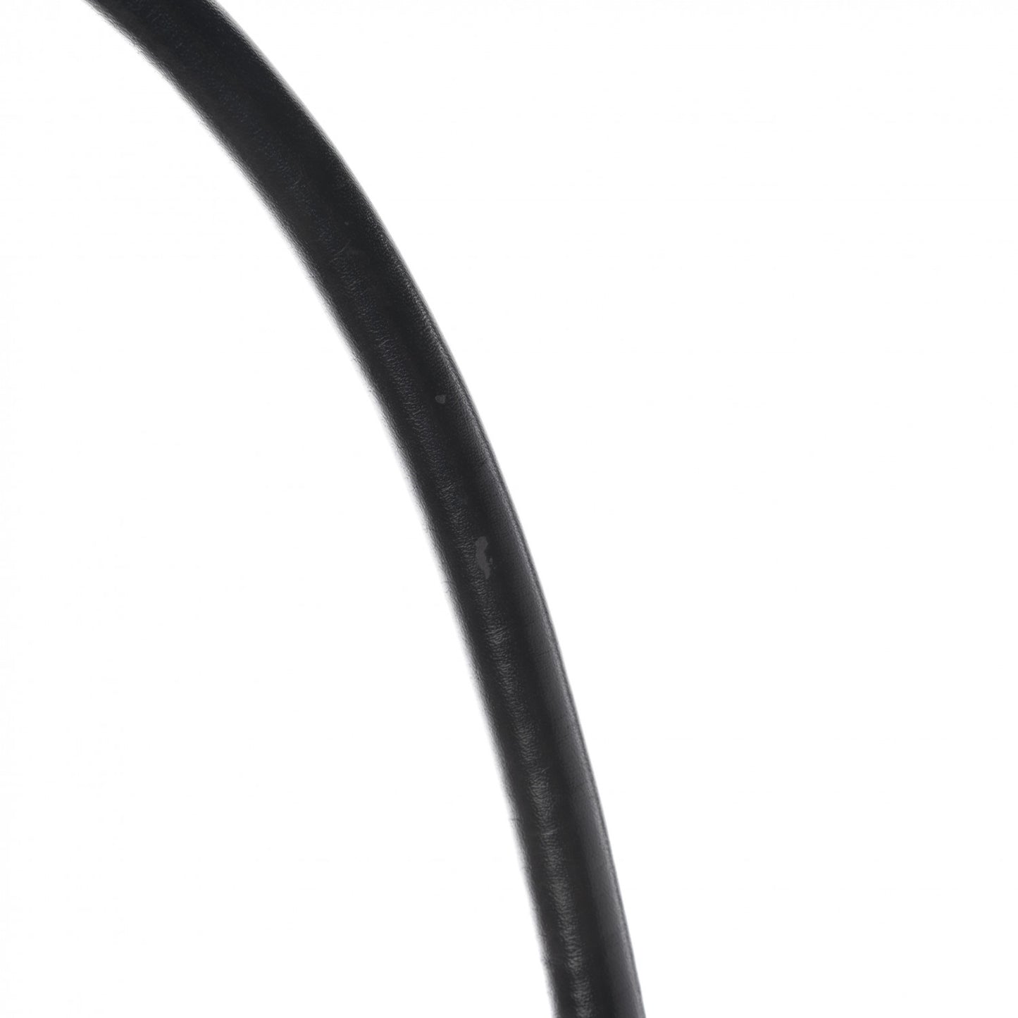 Nylon Calfskin Buckle Shoulder Bag Black