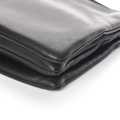 Celine Lambskin Large Trio Crossbody Bag Black 9 of 11