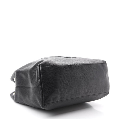 Gucci Pebbled Calfskin Medium Soho Chain Shoulder Bag Black 4 of 11