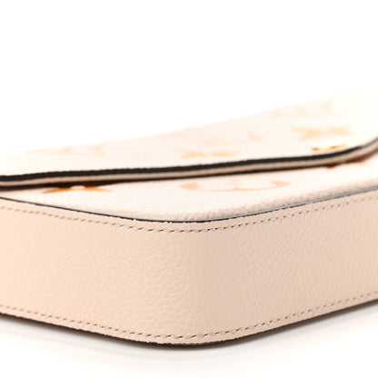 Louis Vuitton Empreinte Monogram Giant By The Pool Felicie Pochette Chain Wallet Cream Saffron 8 of 11