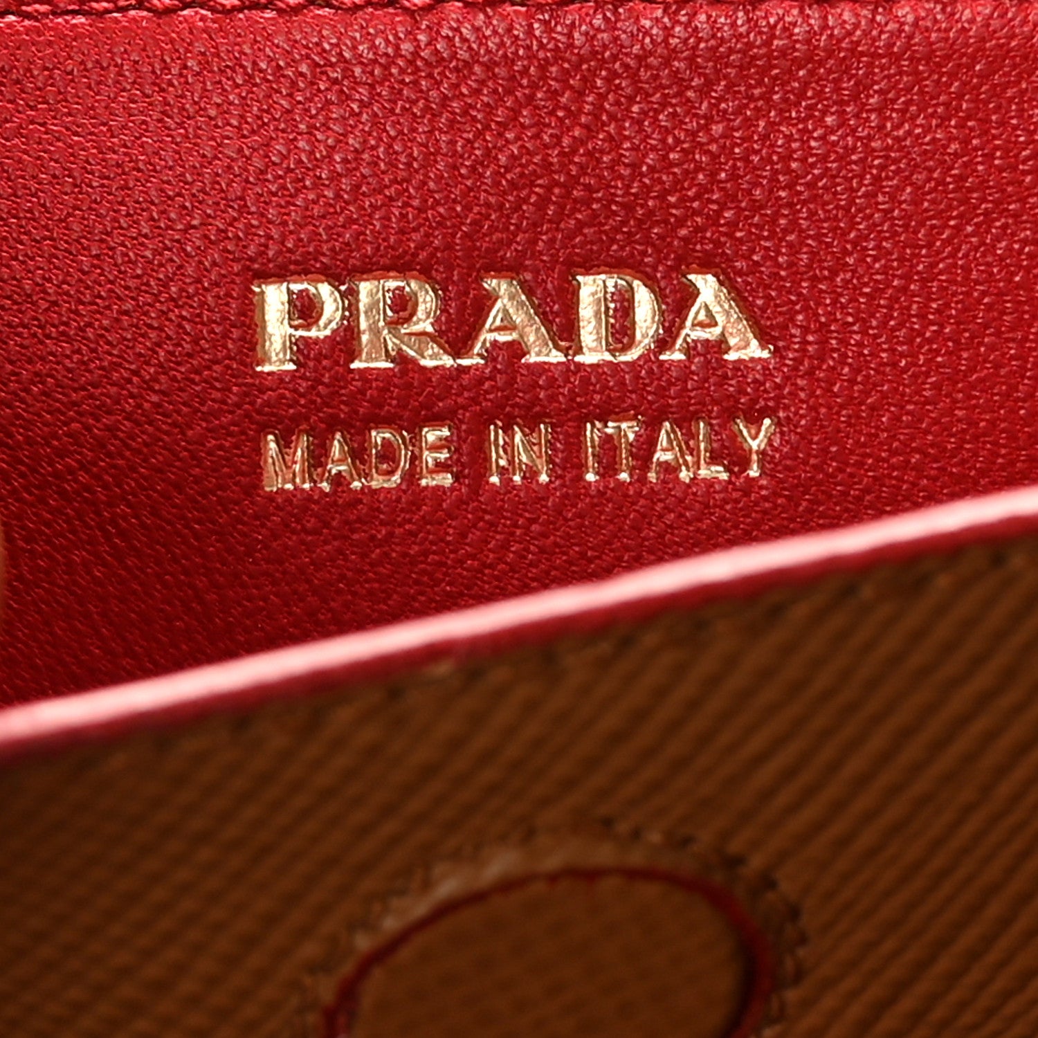 Prada Saffiano Cuir Medium Double Bag Noisette Papaya 6 of 10