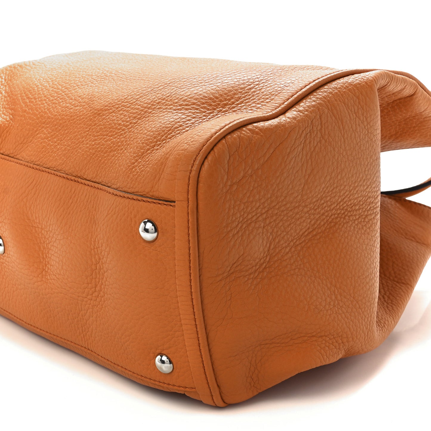 Pebbled Calfskin Medium Soho Shoulder Bag Curcuma