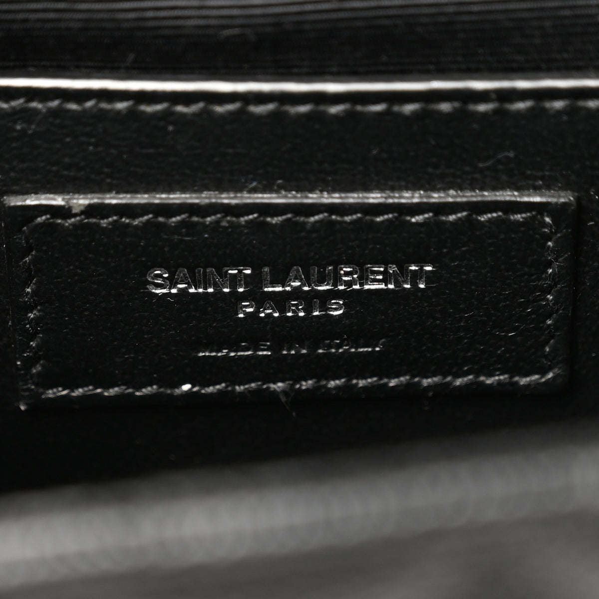 Saint Laurent Grain De Poudre Textured Mixed Matelasse Triquilt Medium Monogram Satchel Black 6 of 10