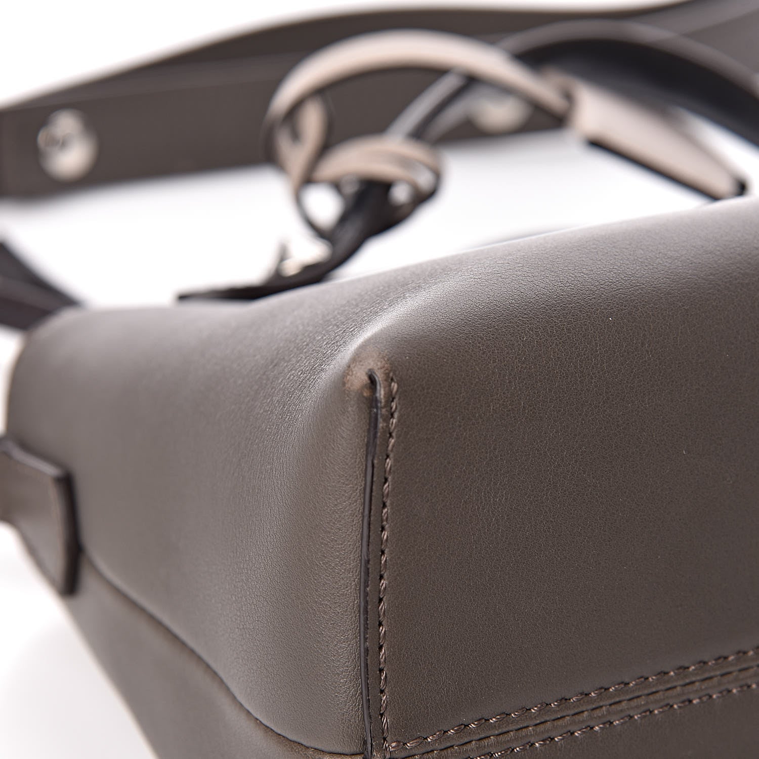 Fendi Vitello Dolce 4 Color Medium By The Way Boston Bag Carbone Grigio Polvere Multicolor 9 of 15