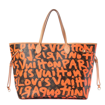 Louis Vuitton Monogram Graffiti Neverfull GM Orange 1 of 16
