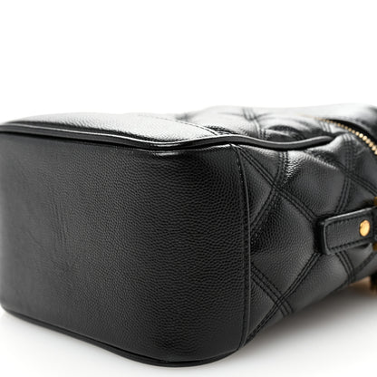 Saint Laurent Grain de Poudre Quilted 80's Vanity Bag Black 10 of 11