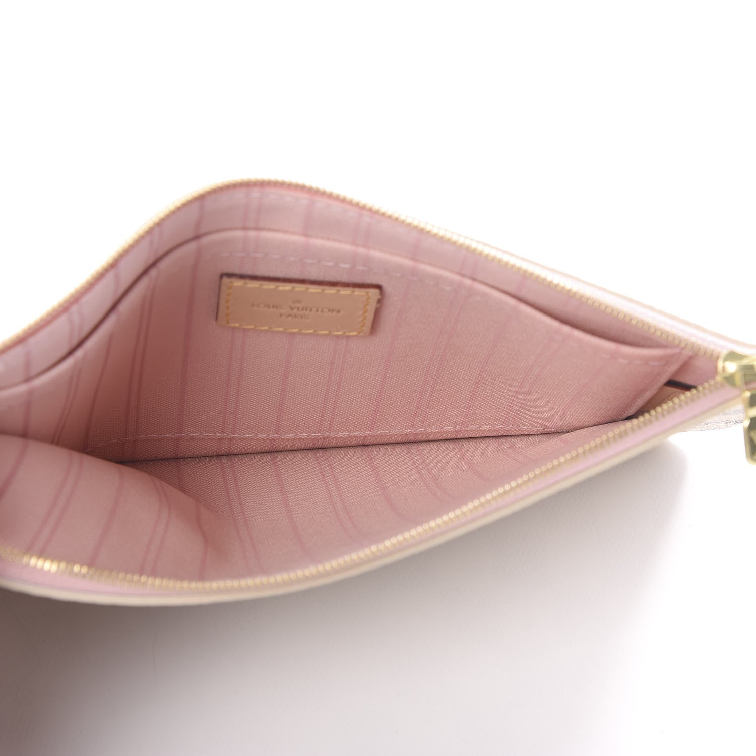 Louis Vuitton Damier Azur Neverfull MM GM Pochette Rose Ballerine 3 of 7