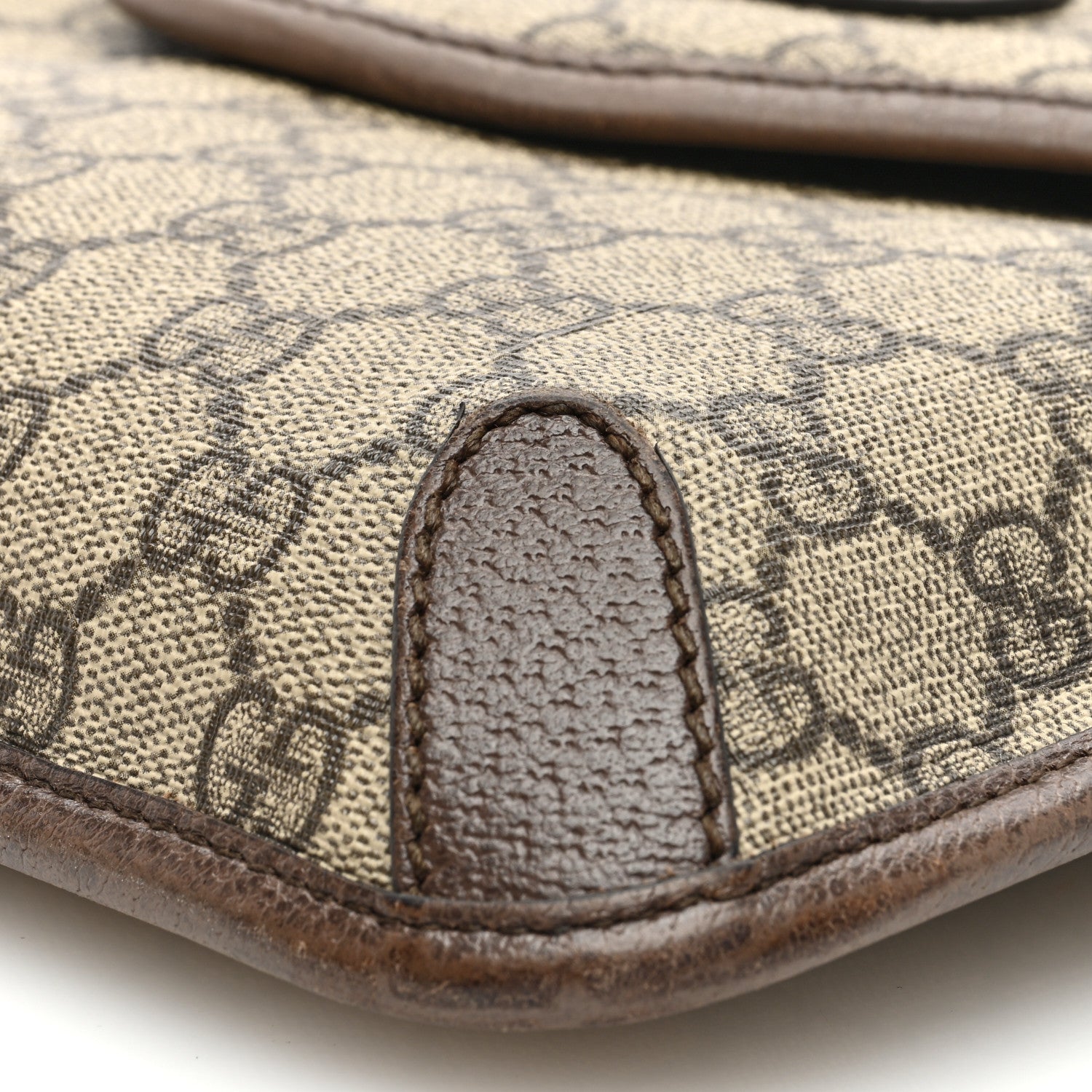 Gucci GG Supreme Monogram Web Medium Neo Vintage Flap Messenger Bag Beige New Acero 12 of 12