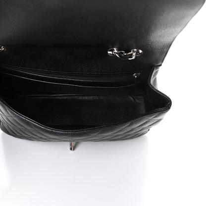 Chanel Caviar Quilted Jumbo Single Flap Black 5 of 10