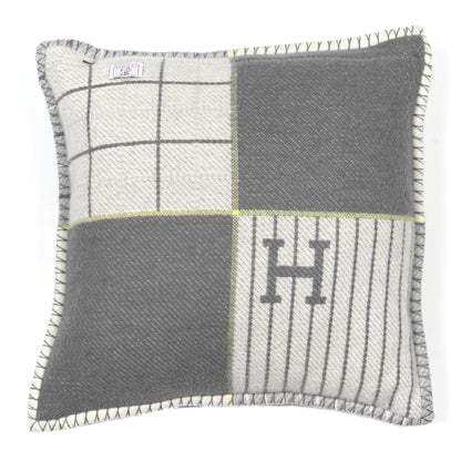 Hermes Wool Cashmere Avalon Cabriole Pillow Gris Perle 2 of 4