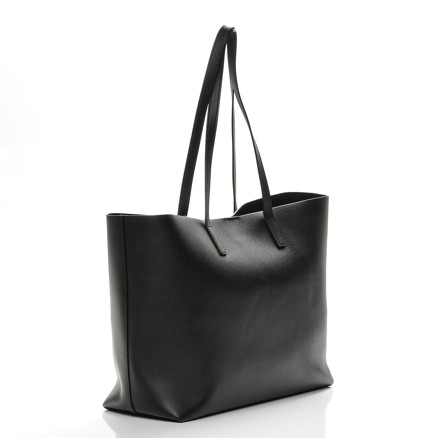 Calfskin Large Shopping Tote Black
